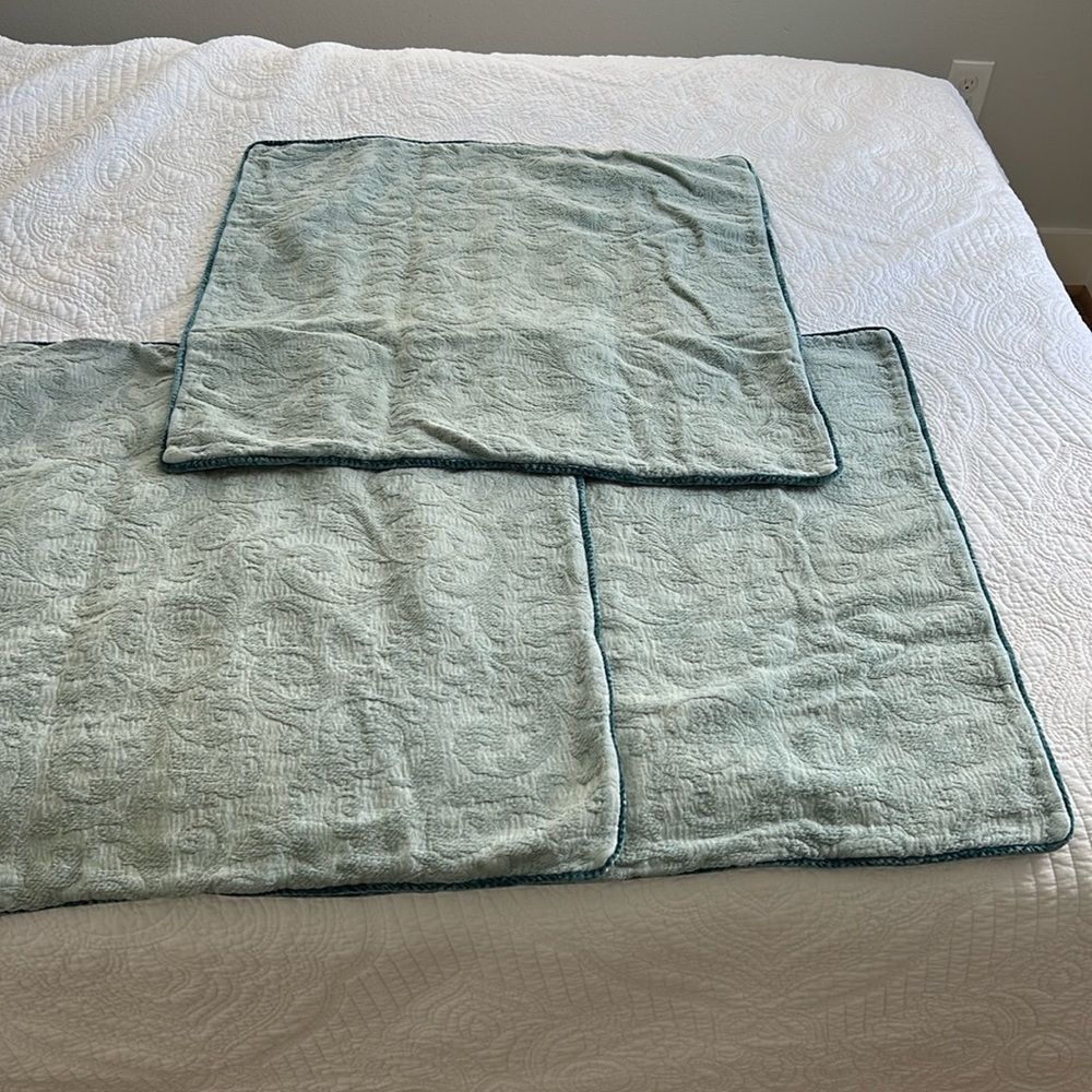 Set of 3 Bella Notte Adele Euro Shams - Picture 5 of 5